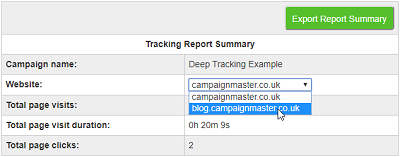 Site Tracking Campaignmaster